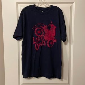 GAP you only love once t-shirt navy blue size xl slim fit